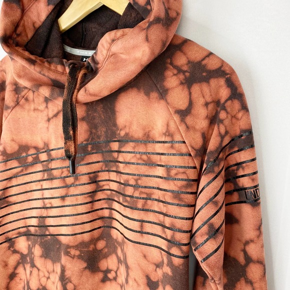 Under Armour Hoodie Threadborne Orange Tie Dye M - Picture 3 of 9